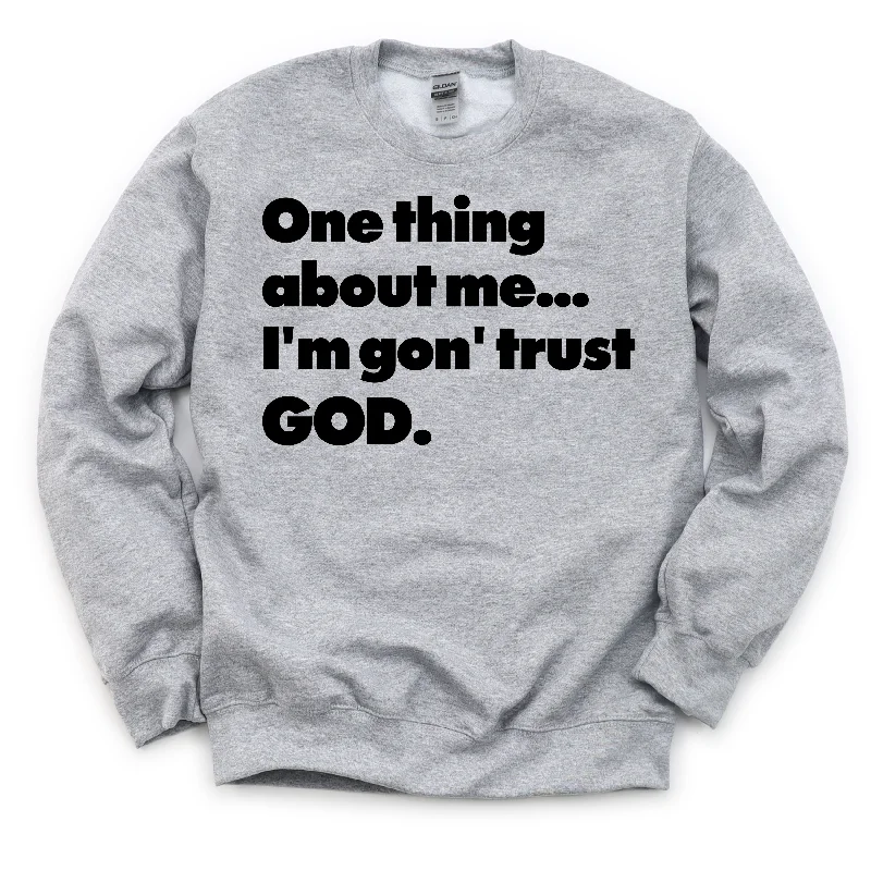 men clothing zippered sweater-Trust GOD Unisex Sweatshirt