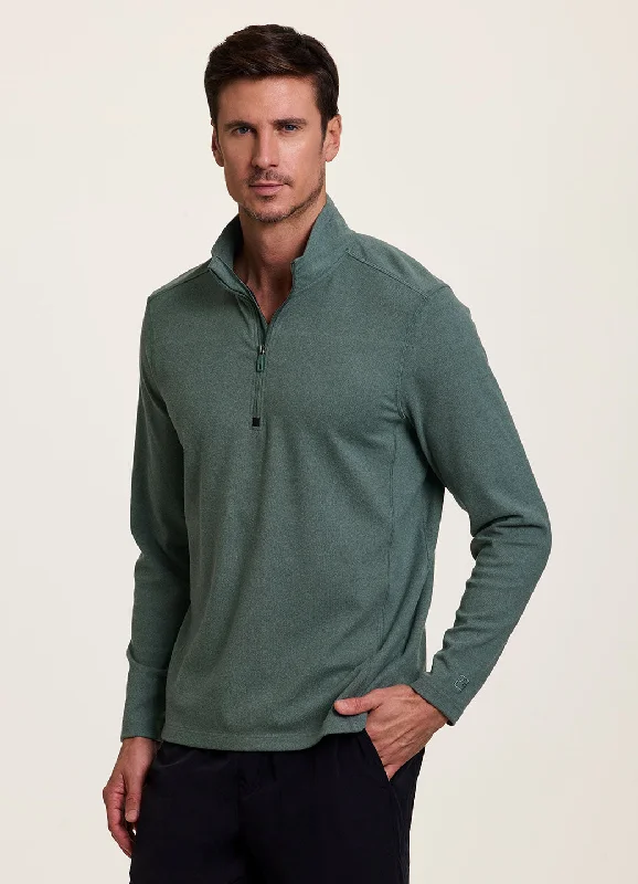 men clothing wool coat-Base Camp 1/4 Zip Pullover