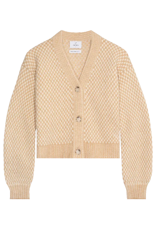 men clothing fleece pullover-Checkers Anyone Cardigan