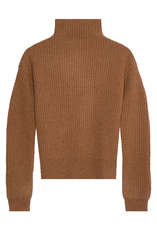 men clothing winter sweater-Thick Ribbed Turtleneck