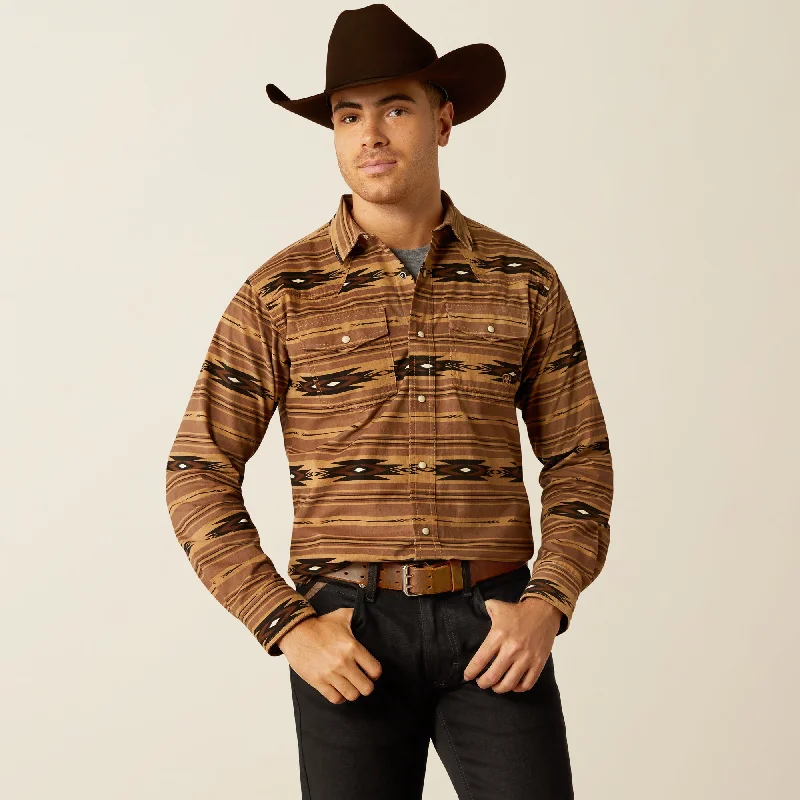 men clothing fleece hoodie-Men's Ariat Retro Hobart Snap Front Shirt #10053874