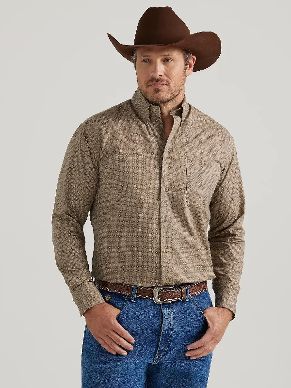 men clothing graphic t-shirt-Men's Wrangler George Strait Button Down Shirt #112338106