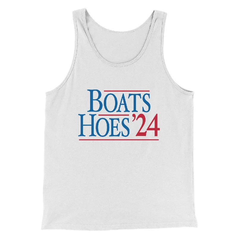 men clothing cargo shorts-Boats and Hoes 2024 Funny Movie Men/Unisex Tank Top