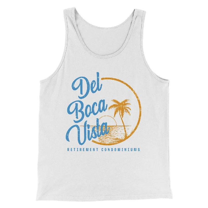 men clothing tailored blazer-Del Boca Vista Men/Unisex Tank Top