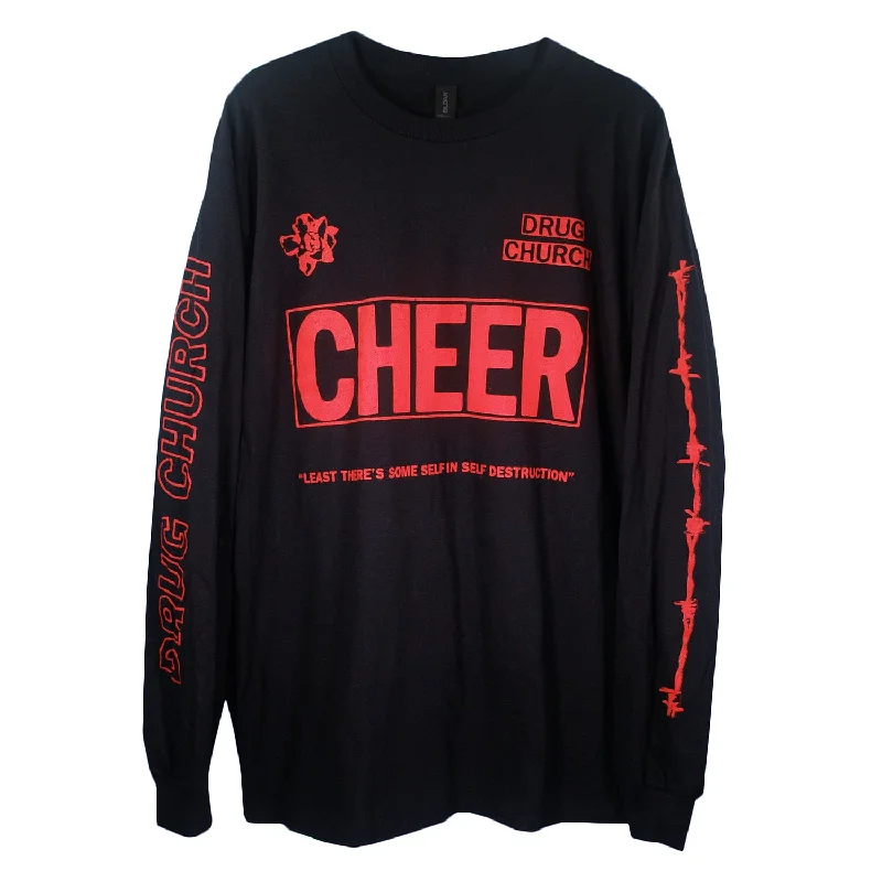 men clothing short pants-Cheer Black - Long Sleeve