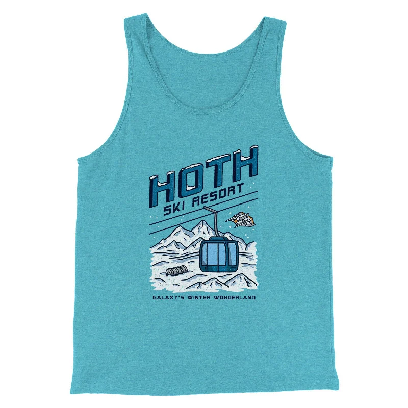 men clothing long sleeve shirt-Hoth Ski Resort Funny Movie Men/Unisex Tank Top