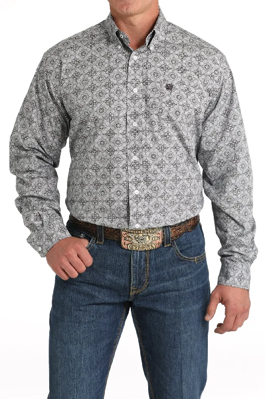 men clothing fleece-lined pants-Men's Cinch Button Down Shirt #MTW1105816