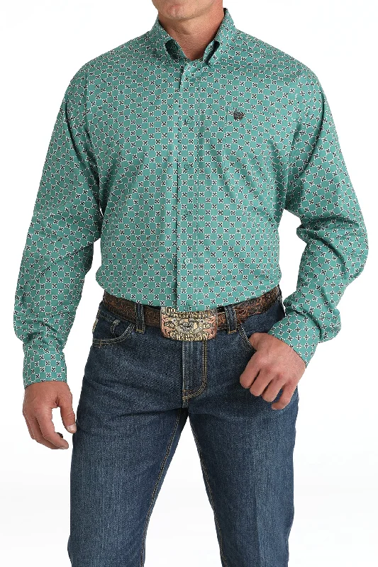 men clothing patterned sweater-Men's Cinch Button Down Shirt #MTW1105829