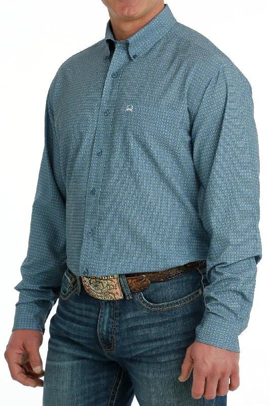 men clothing wool sweater-Men's Cinch ARENAFLEX Button Down Shirt #MTW1862027