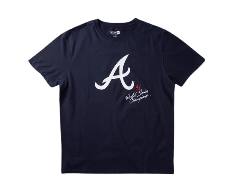 men clothing vintage t-shirt-New Era MLB Atlanta Braves World Champions S/S Men's T-Shirt 12852917