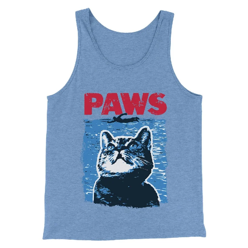 men clothing printed shirt-PAWS Funny Movie Men/Unisex Tank Top