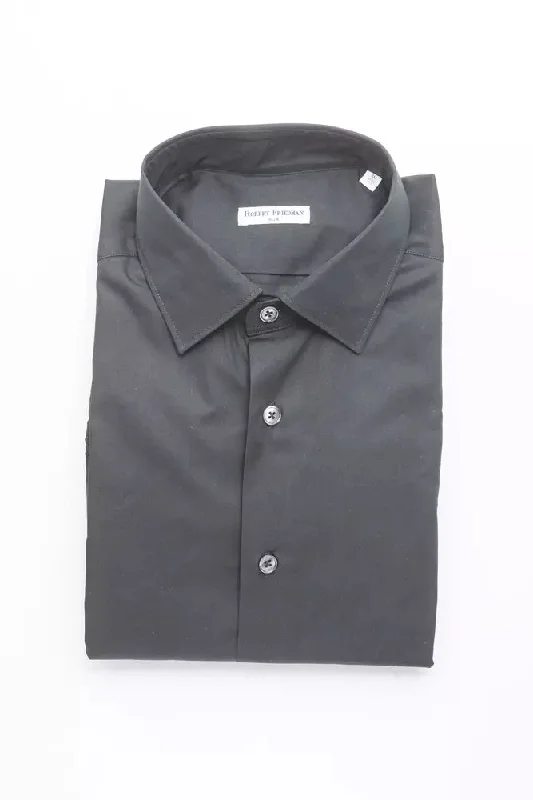 men clothing polo shirt-Robert Friedman  Cotton Men's Shirt