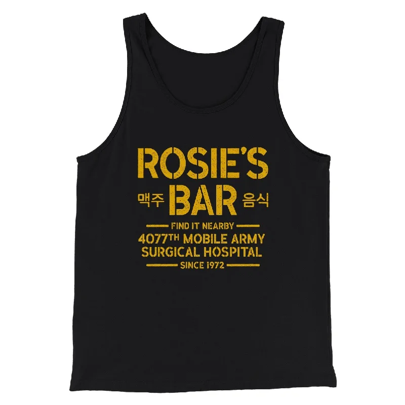 men clothing formal dress shirt-Rosie's Bar Men/Unisex Tank Top