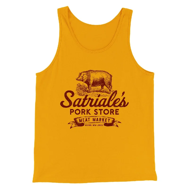 men clothing casual chinos-Satriale's Meat Market Men/Unisex Tank Top