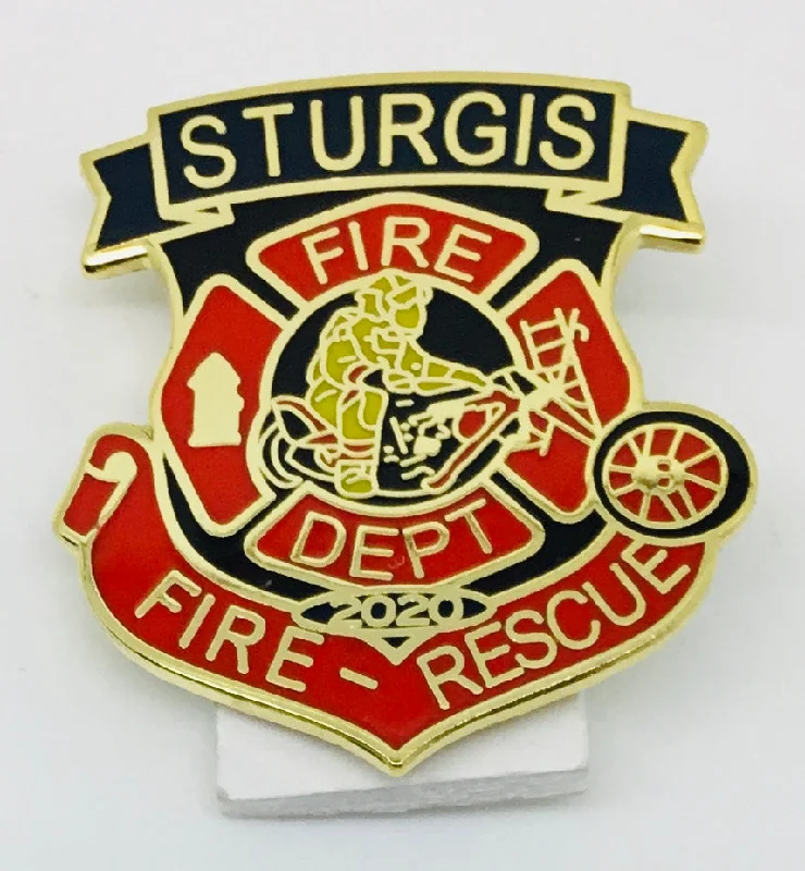 men clothing business suit-Sturgis Fire Department Pin - 2020