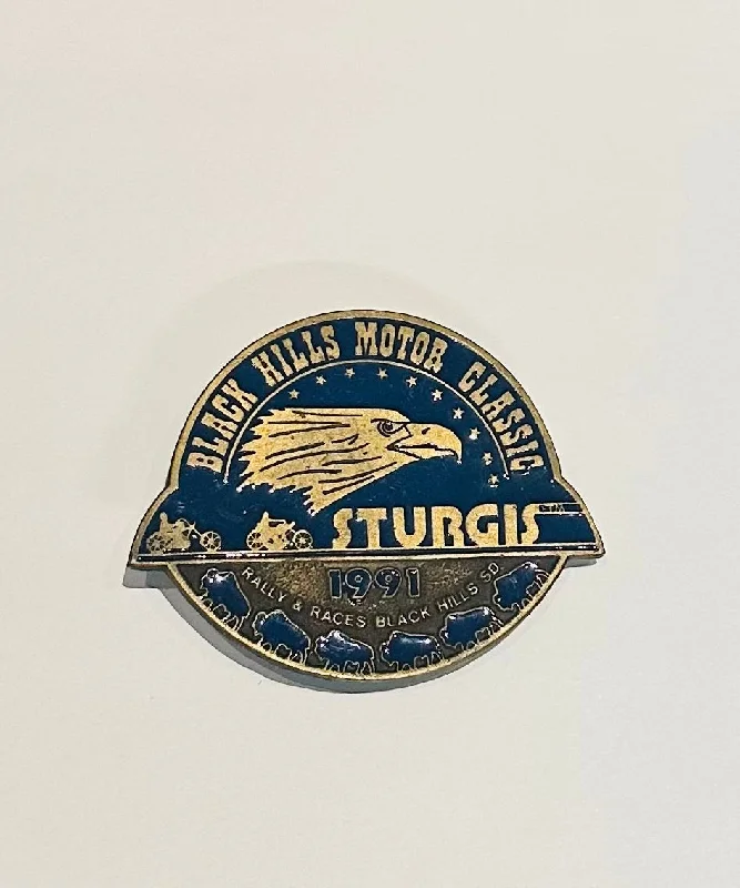 men clothing summer jacket-Sturgis Heritage Belt Buckle - 1991