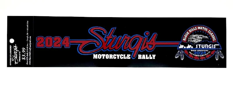 men clothing outdoor jacket-Sturgis Heritage Bumper Sticker - 2024