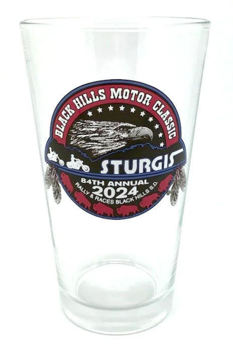 men clothing slim fit pants-Sturgis Heritage Pint Glass - 2024