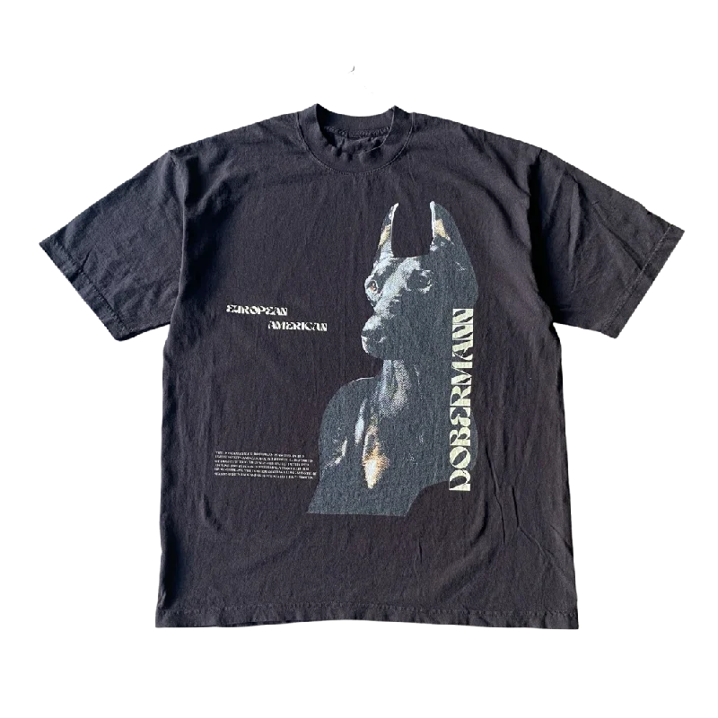 men clothing printed shirt-Dobermann Tee