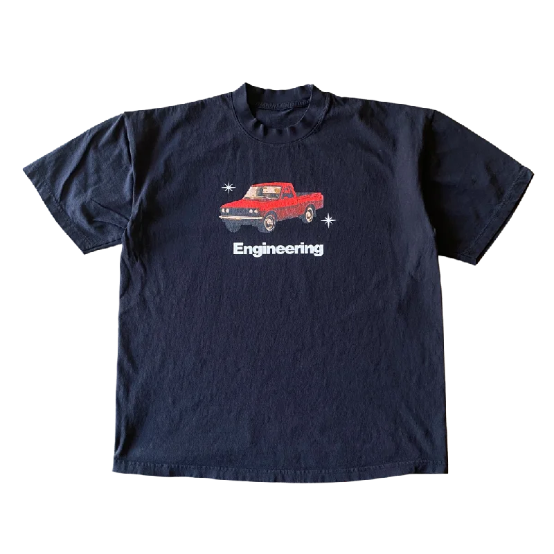 men clothing dress shirt-Engineering Red Truck Tee