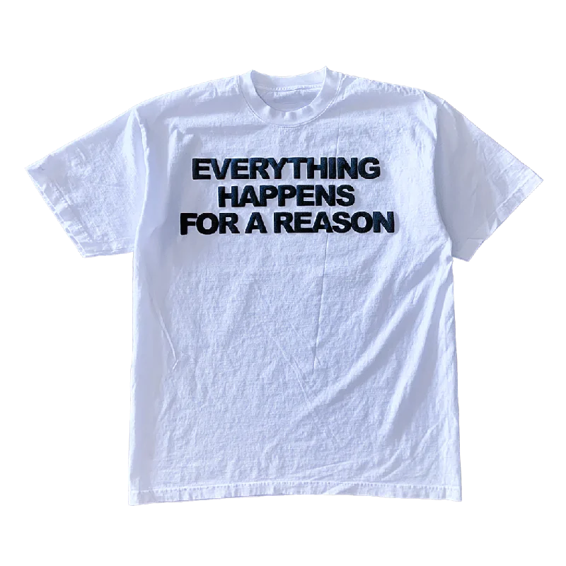 men clothing casual vest-Everything Happens For a Reason Tee