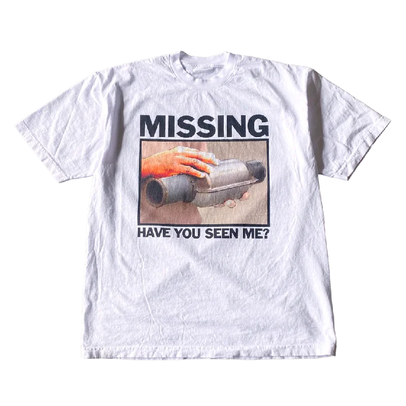 men clothing plaid shirt-Missing Catalytic Converter Tee