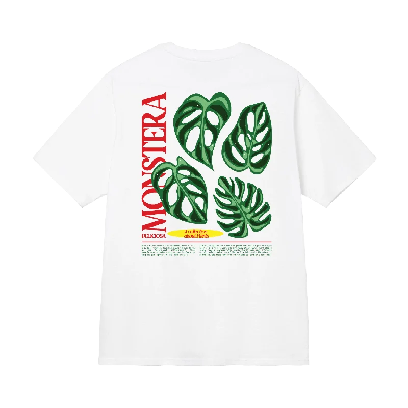 men clothing formal dress shirt-Monstera Tee