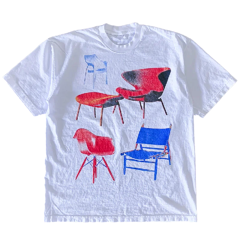 men clothing summer shirt-Multi Chairs Tee