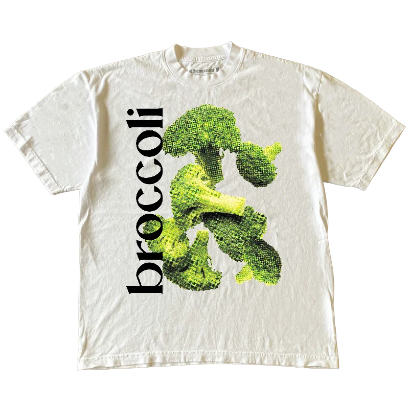 men clothing fleece-lined pants-Raining Broccoli Tee