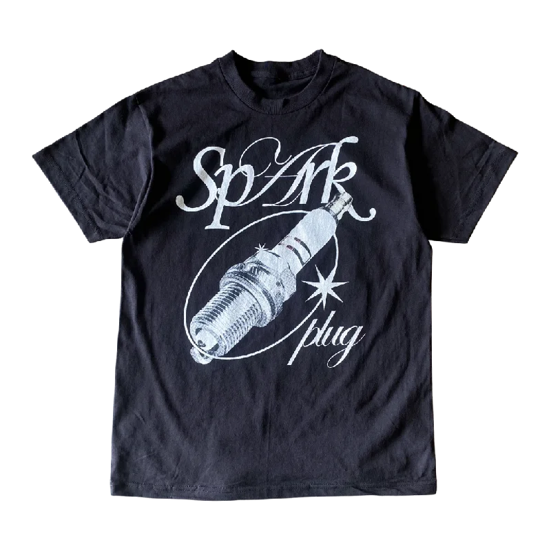 men clothing tailored blazer-Spark Plug Tee