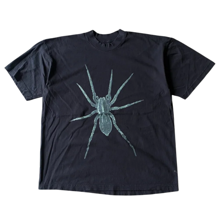 men clothing basic white shirt-Spider Tee