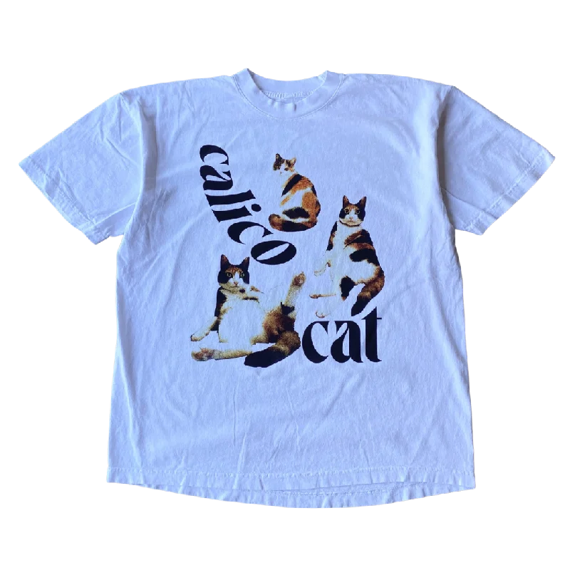 men clothing athletic wear-Three Calico Cats Tee