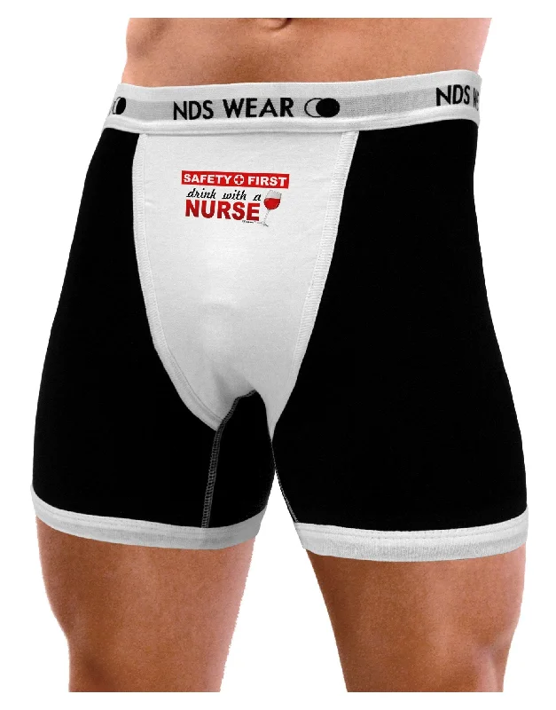 Drink With A Nurse Mens Boxer Brief Underwear